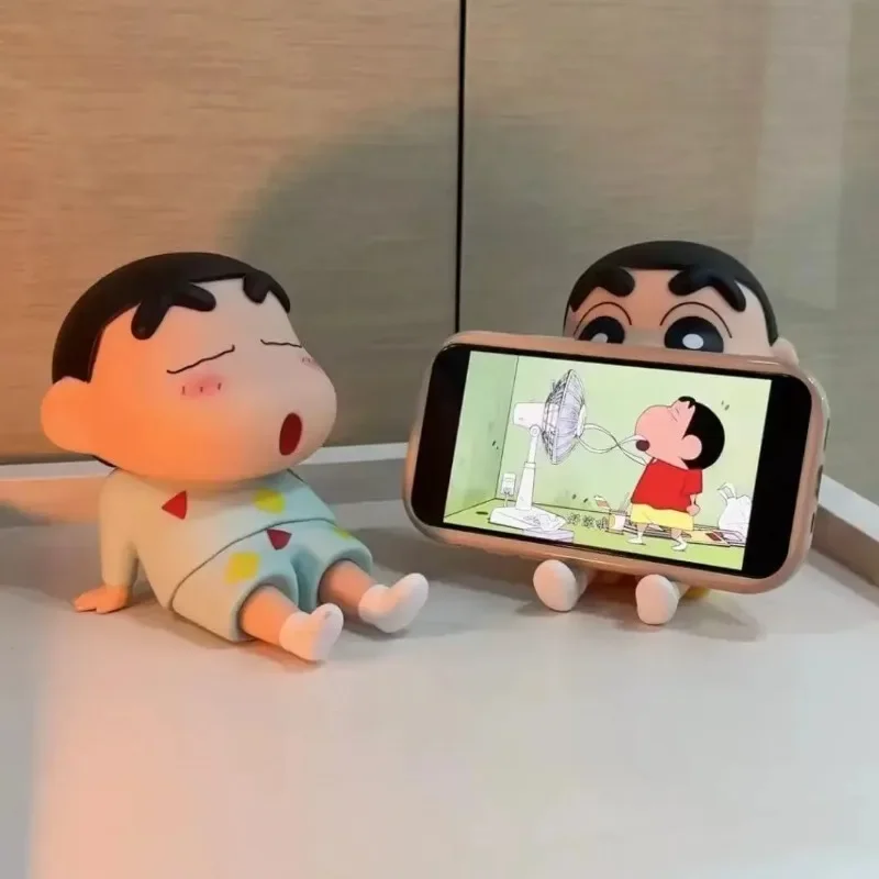 Vinyl Figure Blank - Crayon Shin-Chan Anime Figürlü Telefon Tutucu,