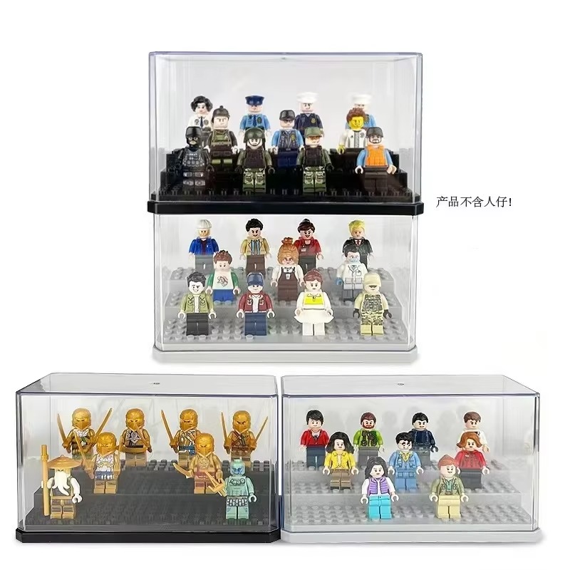 Building Block Mini - Akrilik Minifigür Vitrin Kutusu, Lego Aksiyon