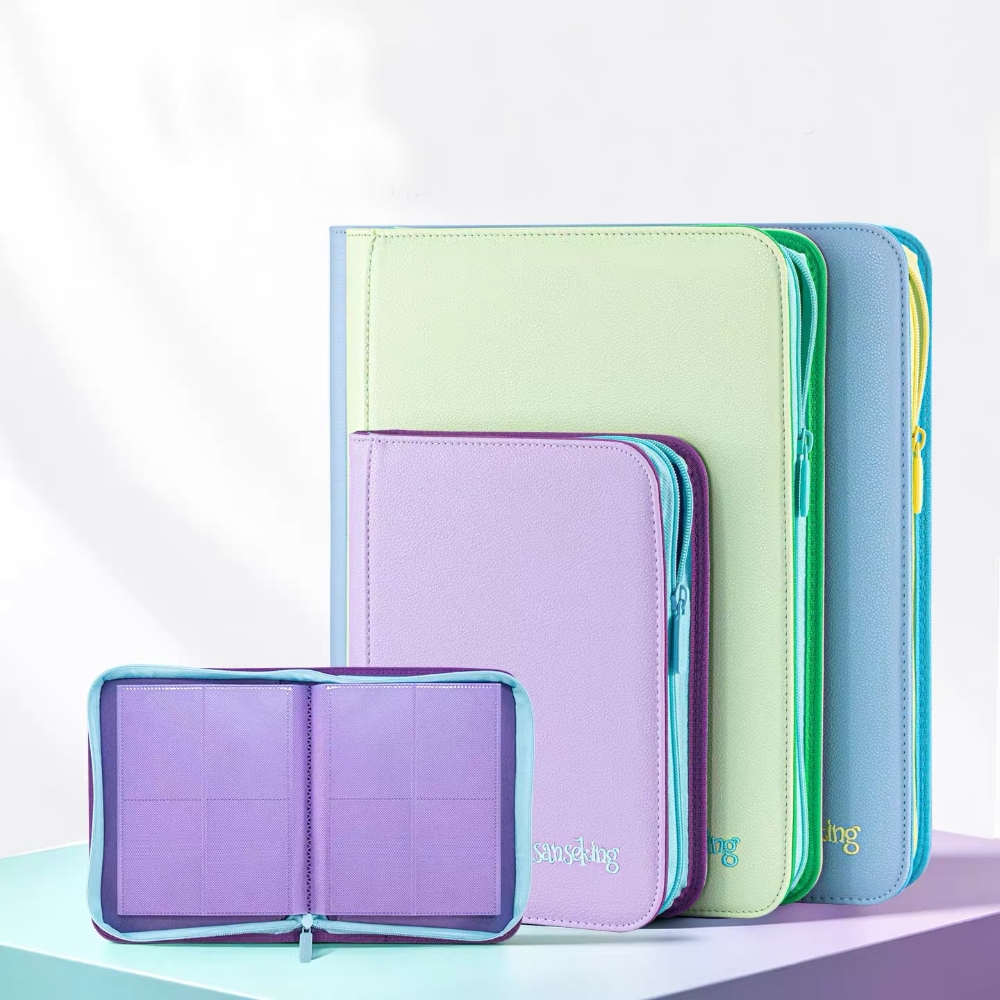 Pokemon Binder Card - Sanseking PU Deri Fermuarlı Kart Albümü,