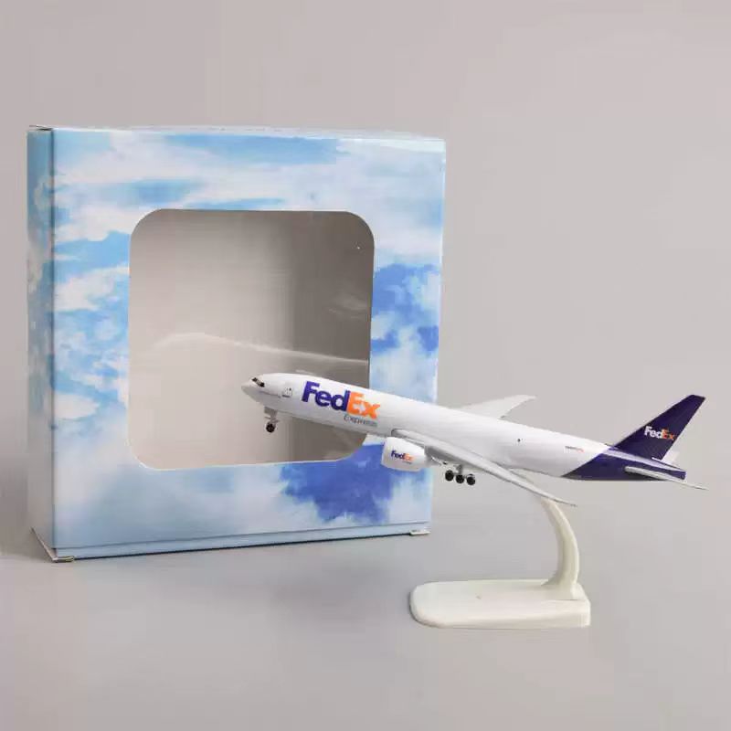 Model Airplane Plastic - 20cm Ölçekli Uçak FedEx Havacılık Boeing