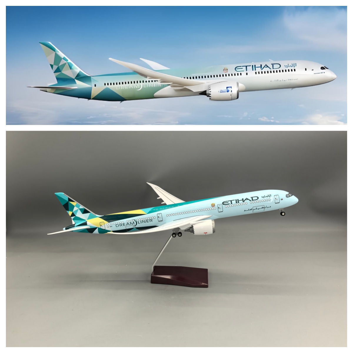 1/145 Ölçekli Uçak Etihad B787 - Model Airplane Plastic incelemesi ve fiyatı